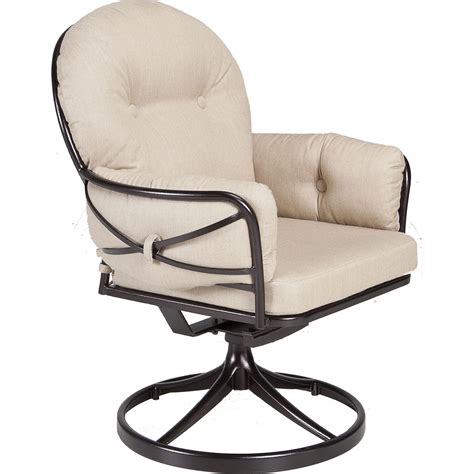 Cambria Club Swivel Rocker Dining Arm Chair - Hauser's Patio