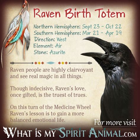 Raven Totem | Native American Zodiac Signs & Birth Signs