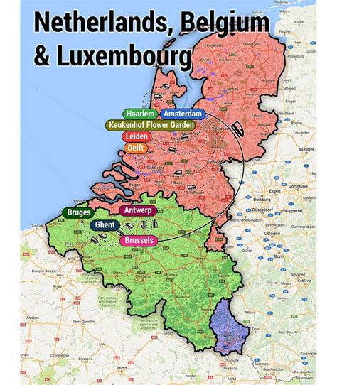 The e-Book Travel Guide to The Netherlands, Belgium & Luxembourg