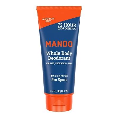 Mando Whole Body Deodorant - Men's Aluminum-free Invisible Cream ...