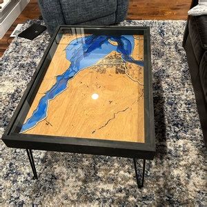 Handcrafted City Map Coffee Table 100% Made in the USA. Choose Your Own City - Etsy