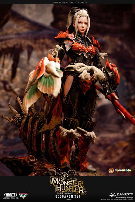 NAUTS x DAMTOYS - DMS041S - 1/6 Monster Hunter - Odogaron Set Collectible Figure (Deluxe Edition ...