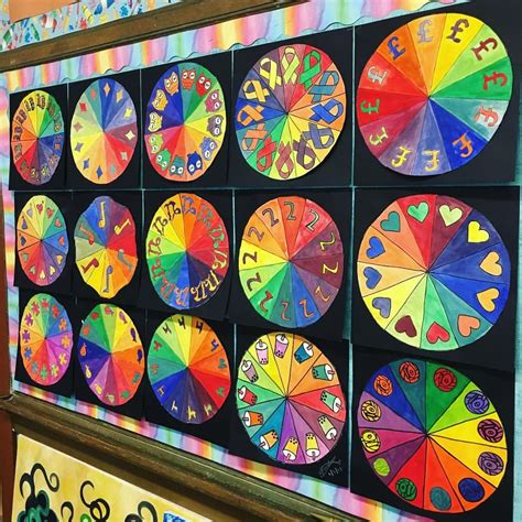 Jessica Moore Barnecut on Instagram: "Complementary Color Wheels by 7th and 8th graders to ...