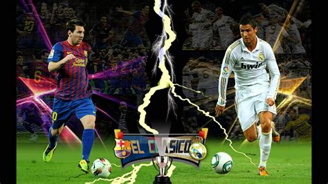 Cristiano Ronaldo vs. Lionel Messi - El Clasico HD desktop wallpaper ...