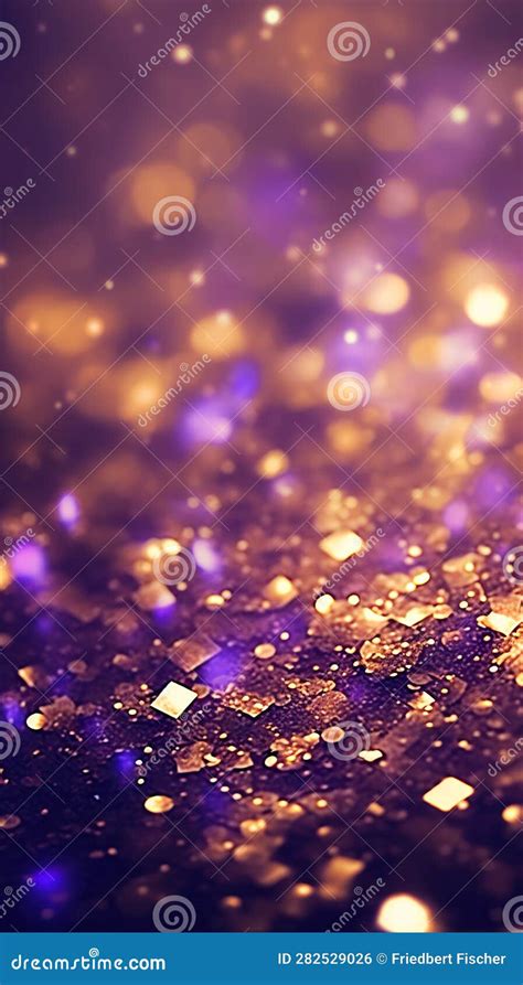 A Close Up of a Purple and Gold Glitter Background. Generative AI Image ...