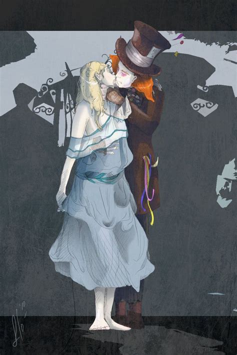 alice fan art | Alice and Mad Hatter by Llosqeen on deviantART Alice In ...