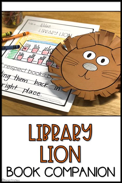 Library Lion Activities | Craft and Writing Response | Book Companion ...