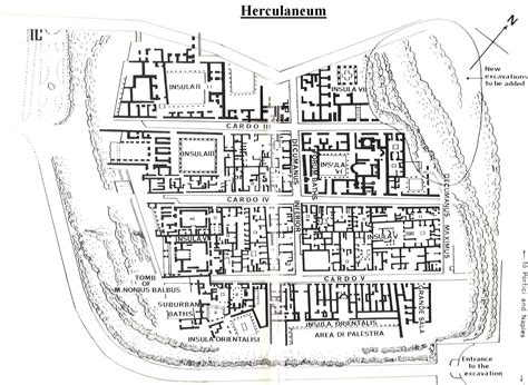 Map Of Pompeii And Herculaneum