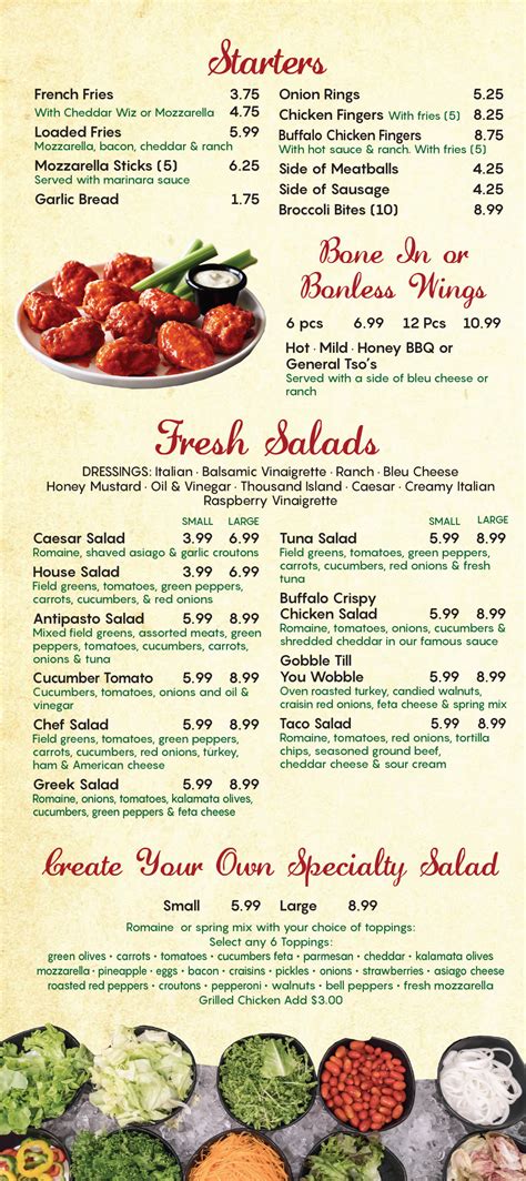 Bravo Online Menu