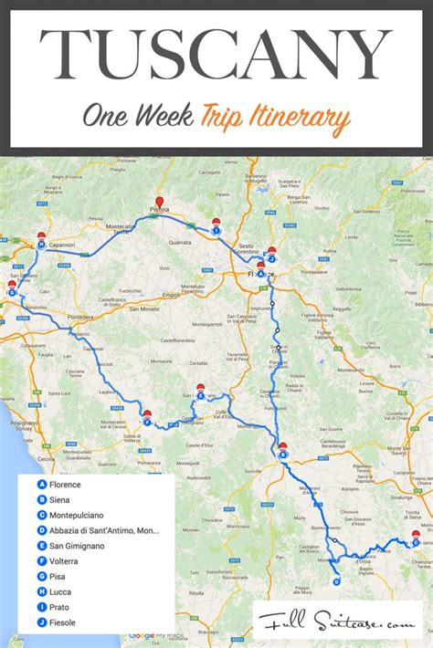 Tuscany Itinerary: See the Best Places in One Week (+Map & Tips)