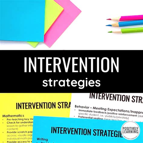 Intervention Strategies - Positively Learning