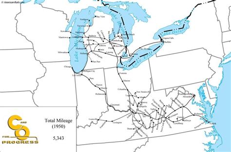 The Chesapeake and Ohio Railway | Train map, System map, Baltimore and ...