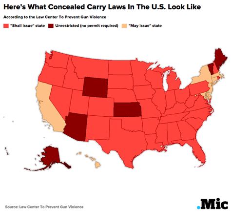 Which States Allow Concealed Carry? This Map Shows Who Can Legally ...