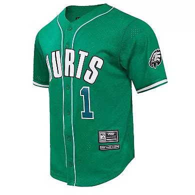 Men's Pro Standard Jalen Hurts Kelly Green Philadelphia Eagles Baseball ...