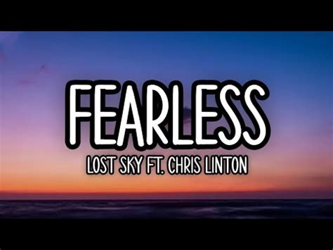 Fearless || Lost sky Ft. Chrislinton (lyrics) - YouTube