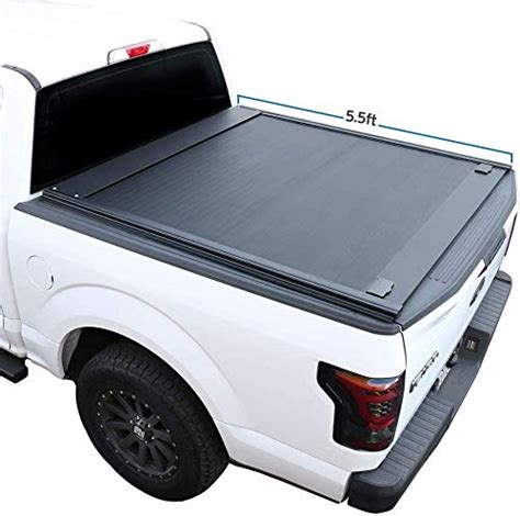 Buy Syneticusa Retractable Hard Tonneau Cover Fits 2011-2023 Ford F-150 (incl. Raptor/Lightning ...