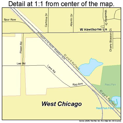 West Chicago Illinois Street Map 1780060