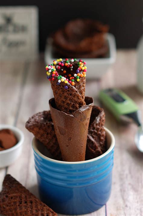 A Chocolate Waffle Cone Recipe (or make bowls!) - Baking Sense®