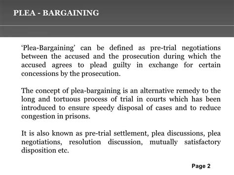 Plea bargaining