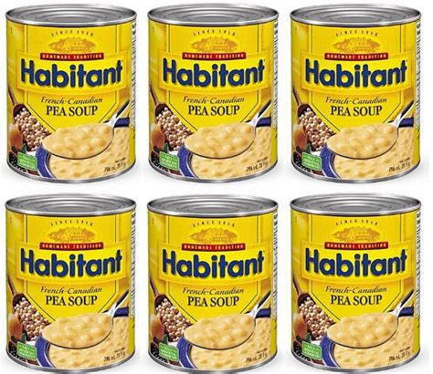 Habitant French Canadian Pea Soup 6 cans 796 ml 6 Cans From Canada