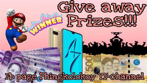 Give away prizes - YouTube