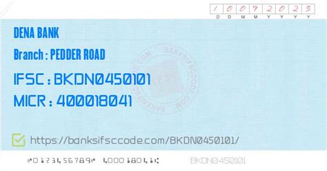 Dena Bank Pedder Road Branch IFSC Code - Greater Mumbai. Contact Phone Number, Address