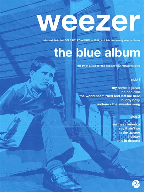 Weezer (The Blue Album) | Poster By Oneeyedesign