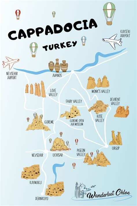 cappadocia tourist map - Living + Nomads – Travel tips, Guides, News & Information!