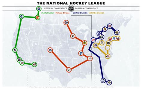 NHL Realignment Map [675x421] [OS] : r/MapPorn