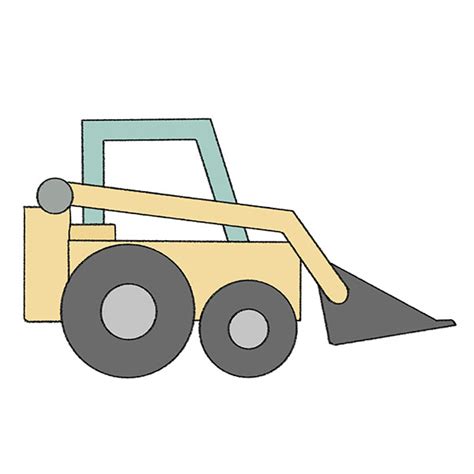 How to Draw a Bulldozer - Easy Drawing Tutorial For Kids