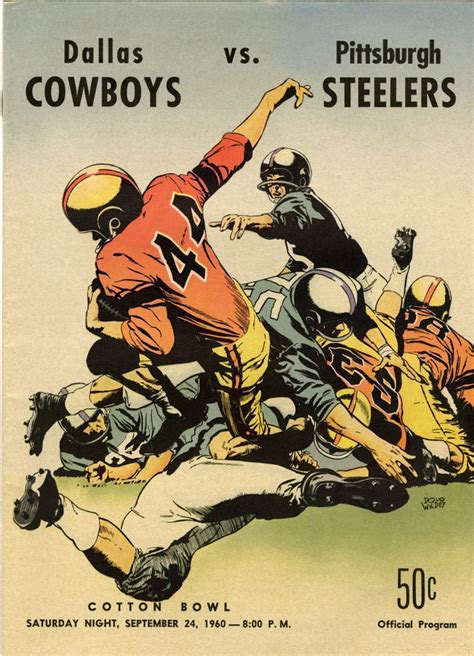 Dallas Cowboys Inaugural Season 1960 First Game Program | Dallas cowboys posters, Football wall ...