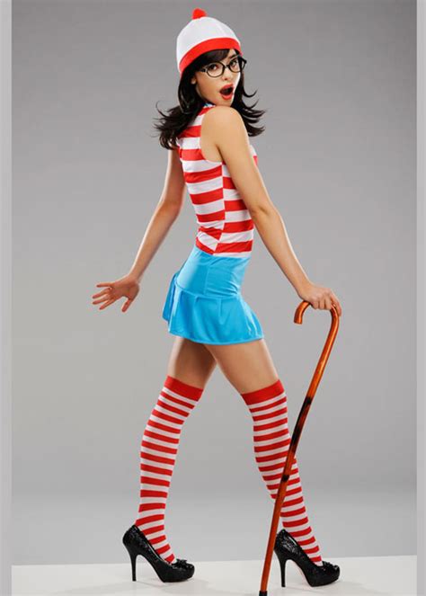 Womens Cute Wheres Wally Costume