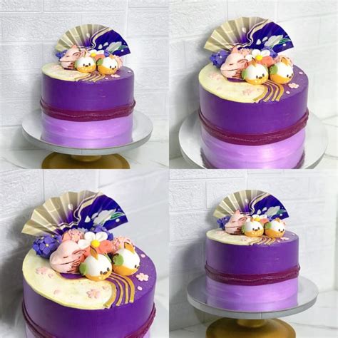 My girlfriend made the year 3 birthday inazuma cake! : r/Genshin_Impact