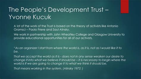 The People’s Development Trust – Yvonne Kucuk - ppt download