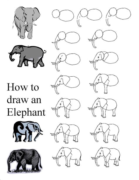 how to draw an elephant step by step easy - ThatS A Real Work Of Art History Pictures Gallery