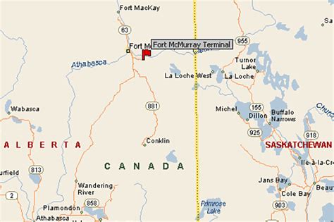 Fort McMurray Map - Canada