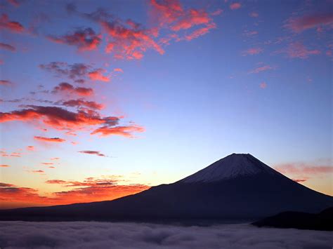 Mount Red Sunset Landscape