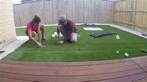 Artificial Grass step by step Installation- Quick DIY - YouTube