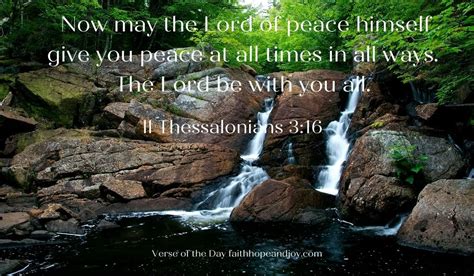 II Thessalonians 3:16 May you have the peace of the Lord - Faith, Hope ...