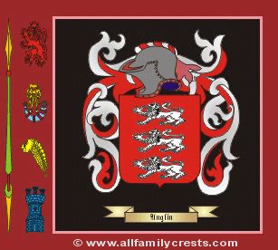 Anglin family crest and meaning of the coat of arms for the surname ...