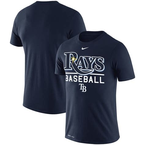 Men's Tampa Bay Rays Nike Navy Practice Performance T-Shirt