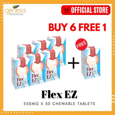 FLEX EZ 500MG CHEWABLE TABLET 30'S (BUY 6 FREE 1) | Relieve Joint Pain | Reduce Joint ...