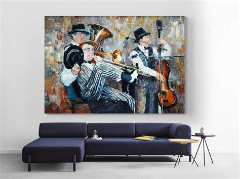 Jazz Wall Art Music Wall Art Jazz Canvas Print Musical Wall - Etsy