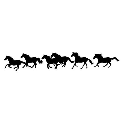 Running Wild Horses - Vinyl Wall Art Decal for Homes, Offices, Kids Rooms, Nurseries, Schools ...