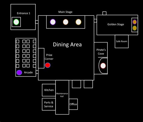 Here's my map for Fredbear's and Friends (and yes I know it's just a tv ...