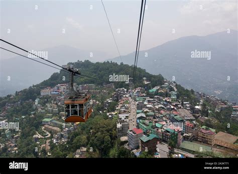 Cable car ropeway at Gangtok, Sikkim, India Stock Photo - Alamy