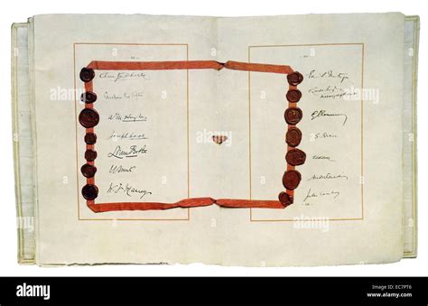 Treaty of Versailles with signatures of commonwealth leaders including Jan Smuts and louis Botha ...