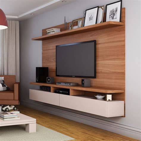 Painél para Tv Zeus 2.2 Natural e Off-White | Muebles para tv, Muebles ...