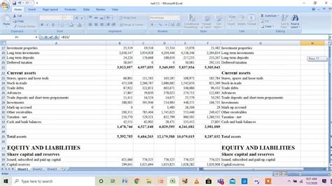 Vertical and Horizontal Analysis with Excel - YouTube