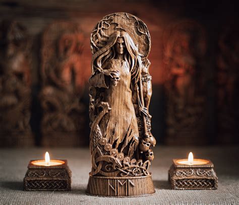 Hel Norse Goddess, Hela Norse goddess, Asatru, pagan goddess, Hel statue, norse pagan, norse ...